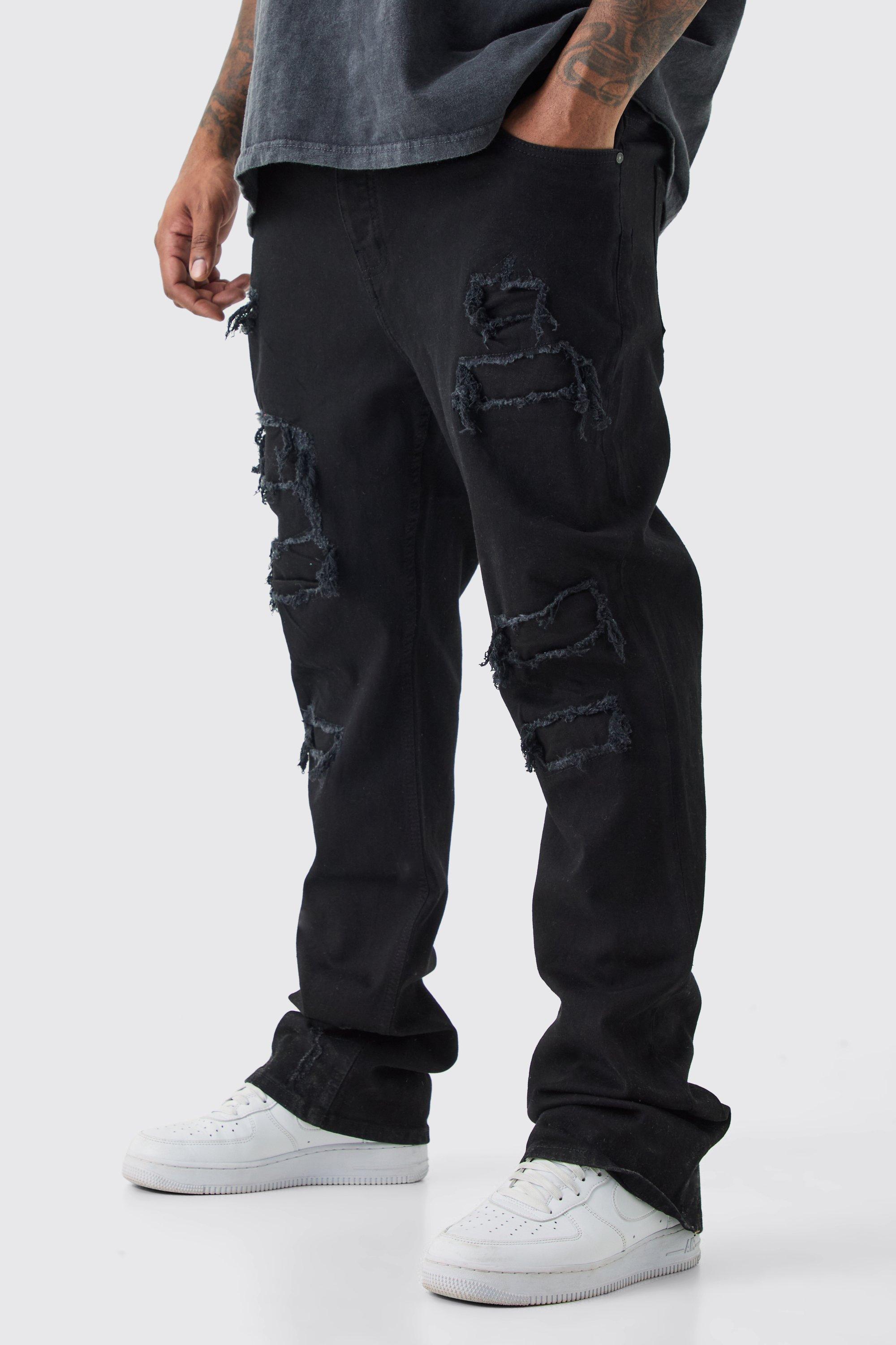 ★BADBLOOD★ Bonnie Denim Cargo Slim Jeans Black Skinny Stretch Washed Cargo Jeans | boohooMAN USA